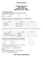 KTHKI - TOÁN 9 ( ĐỀ + ĐÁP ÁN + HAY TUYỆT )