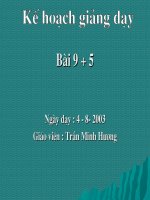 9 CỘNG 5 - TOÁN 1