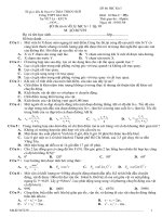 Đề kiểm tra HKI lớp 10 ( có đáp án 30câu)