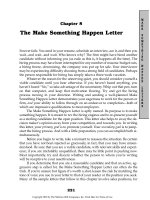 The Make Something Happen Letter