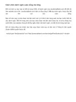 Cách chèn danh ngôn cuộc sống vào blog