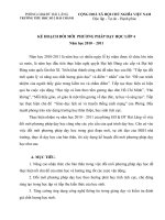 Kế hoạch đổi mới PPDH cá nhân