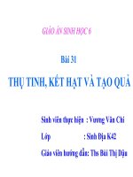 Thu tinh ket hat va tao qua