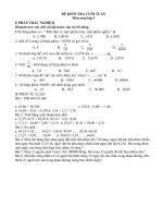 Đề KT toán 5, tuần 10 tháng 11