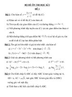 ĐỀ ÔN THI HỌC KÌ 1 LỚP 12