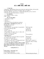 Toán lớp 1 tuần 19 CKT