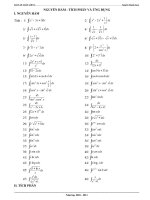 Bài tập Tích phân