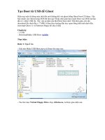 Tạo Boot từ USB để Ghost