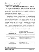 THỰC HIỆN QUY TRÌNH KIỂM TOÁN KHOẢN MỤC TÀI SẢN CỐ ĐỊNH TRONG KIỂM TOÁN BÁO CÁO TÀI CHÍNH DO CÔNG TY TNHH DELOITTE VIETNAM THỰC HIỆN