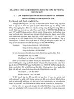 PHÂN TÍCH CÔNG NGHỆ MARKETING BÁN LẺ TẠI CÔNG TY THƯƠNG MẠI  CẦU GIẤY