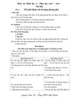 Giáo án Sinh học 7 đầy đủ