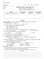 ĐỀ CONG NGHE 9 - HKI ct