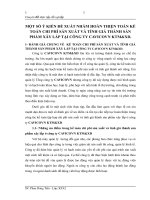 MỘT SỐ Ý KIẾN ĐỀ XUẤT NHẰM HOÀN THIỆN TOÁN KẾ TOÁN CHI PHÍ SẢN XUẤT VÀ TÍNH GIÁ THÀNH SẢN PHẨM XÂY LẮP TẠI CÔNG TY CAVICOVN KTM&XD