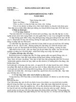 Bản kiểm điểm đảng viên năm 2010