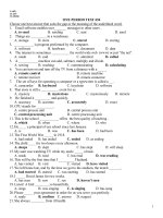 kiểm tra 1 tiết lần 2 học kỳ 1 có đáp án