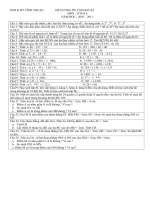 Đề cương HKI Toán 6