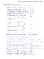 100 cau trac nghiem toan 8