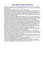 Vì sao bầu trời xanh mà không tím