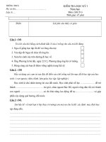 Đề thi HKI - lớp 6