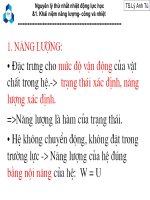 Nguyên lý thứ nhất nhiệt động lực học