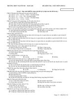 Sinh 11 kt 1 tiet on tap