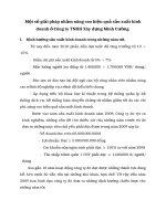 Một số giải pháp nhằm nâng cao hiệu quả sản xuất kinh doanh ở Công ty TNHH Xây dựng Minh Cường