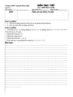 Ktra 1 tiết HH 11-đề 2