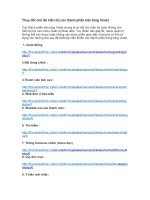 Thay đổi chế độ hiển thị các thành phần trên blog Violet