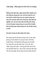 Ánh nắng - Món quà từ trên trời rơi xuống!