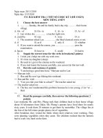 Đề&ĐA kiểm tra 1 tiết số 2 Kỳ I Anh 9