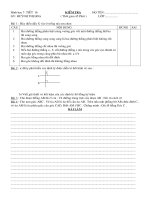 Đề KT HH7 - Tiết 16 ( Có ma trận - Đáp án )