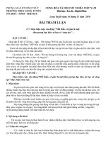 THAM LUẬN MỖI THẦY CÔ GIÁO LÀ....