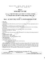 Sinh học 11CB cả năm