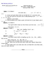 Đề ôn HK I Toán 12 số 6