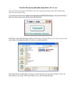 Chuyển đổi qua lại giữa định dạng flash .swf và .exe
