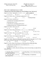 ĐỀ-ĐÁP ÁN TOÁN 6_HỌC KỲ I