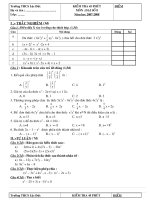 Đề k/ tra 1 tiết, thi H/kỳ I , Toán 6,7,8,9
