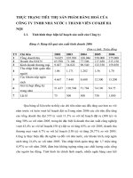 THỰC TRẠNG TIÊU THỤ SẢN PHẨM HÀNG HOÁ CỦA CÔNG TY TNHH NHÀ NƯỚC 1 THÀNH VIÊN CƠ KHÍ HÀ NỘI