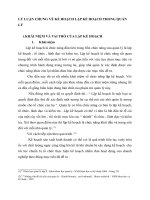 LÝ LUẬN CHUNG VỀ KẾ HOẠCH LẬP KẾ HOẠCH TRONG QUẢN LÝ