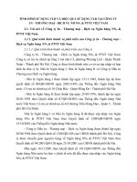 TÌNH HÌNH SỬ DỤNG VLĐ VÀ HIỆU QUẢ SỬ DỤNG VLĐ TẠI CÔNG TY