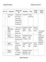 KẾ HOẠCH BỘ MÔN ANH VĂN 7 HKI 2010-2011