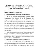 ĐÁNH GIÁ NHẬN XÉT VÀ MỘT SỐ Ý KIẾN NHẰM NÂNG CAO HIỆU QUẢ SỬ DỤNG VỐN CỐ ĐỊNH TẠI CÔNG TY CƠ GIỚI VÀ XÂY LẮP SỐ 13
