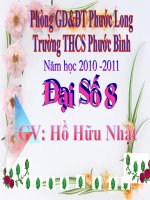 bài 8 QUY ĐỒNG MẪU THỨC (THẦY NHẬT dạy ngày 09/11/2010)