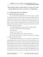 THỰC TRẠNG CÔNG TÁC ĐẤU THẦU VÀ NĂNG LỰC CẠNH TRANH TRONG ĐẤU THẦU TẠI CÔNG TY TNHH BARAN