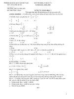 Đề Toán 7 HK I