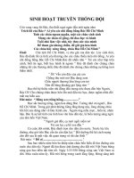 NOI DUNG SINH HOAT TRUYEN THONG DOI