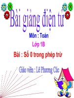 số 0 trong phép cộng