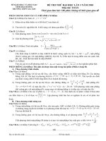 Đề thi thử đại học lần 3 năm 2010 - THPT Gia lộc 1