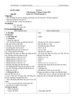 Giáo án buổi chiều tuần 8 lớp 2 mới