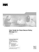 User Guide for Cisco Secure Policy Manager 3.1
